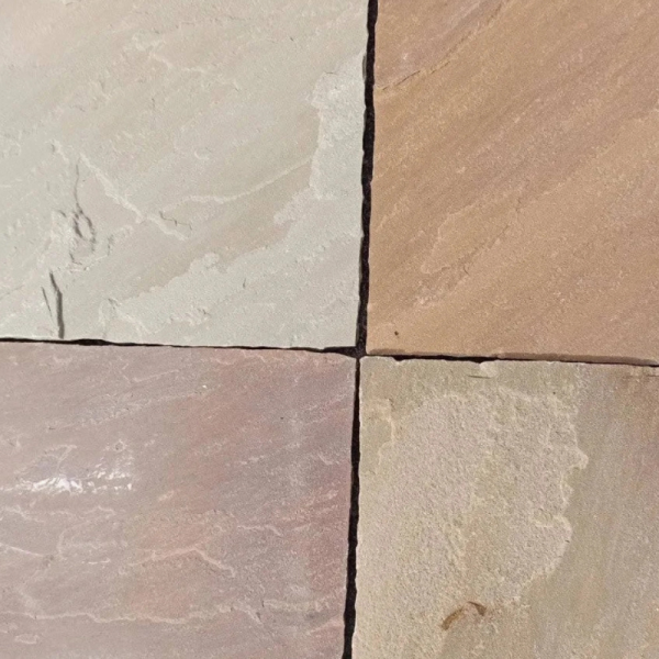 Dallage Kandla - Multicolore - 60x40cm - Epaisseur 2cm - Clivée -