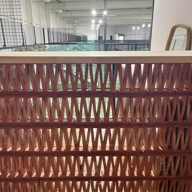 Claustra Terre Cuite - W - 19x16,5cm - Epaisseur ≈ 6cm -