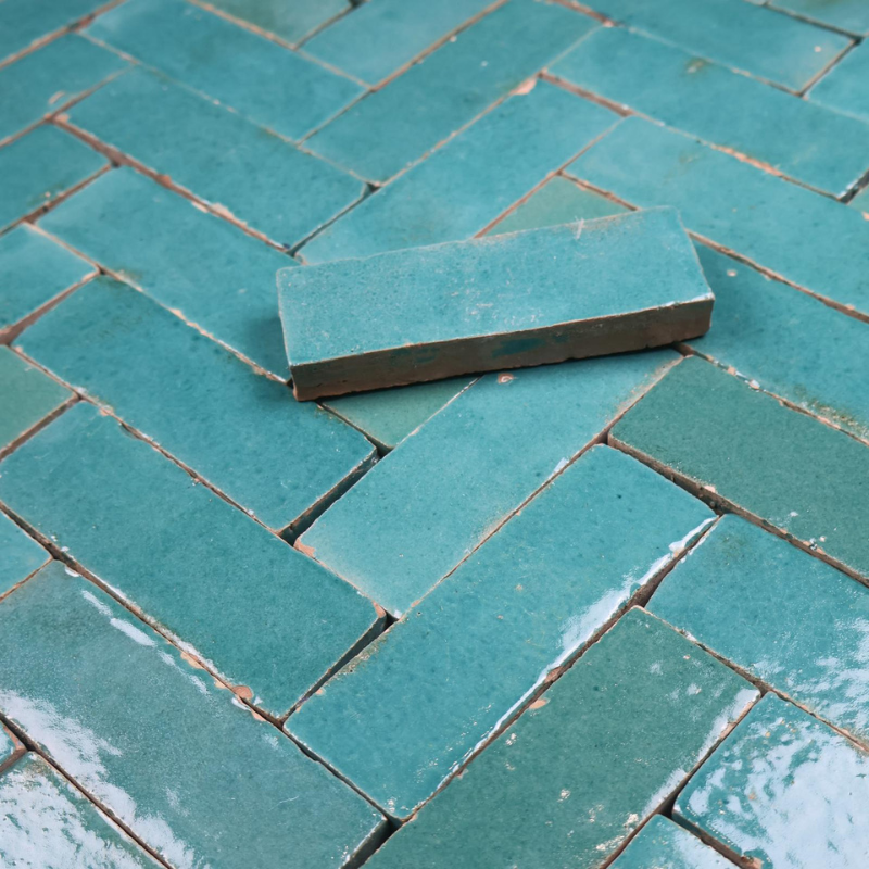 Véritable Bejmat de Fès - Vert Traditionnel -