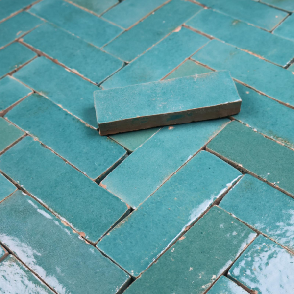 Véritable Bejmat de Fès - Vert Traditionnel -