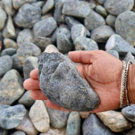 Echantillon - Galet - Vert Caméléon - 8/12mm -