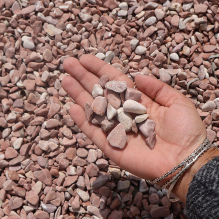 Echantillon - Galet - Vert Caméléon - 8/12mm -