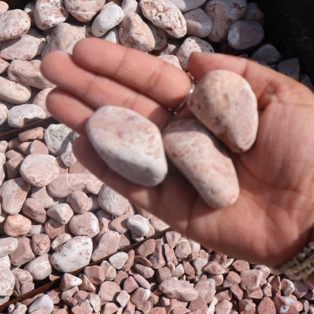 Echantillon - Galet - Vert Caméléon - 8/12mm -