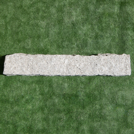 Bordure Granit Gris Éclatée - Hauteur 15/20cm - Longueur libre - Epaisseur 8cm -