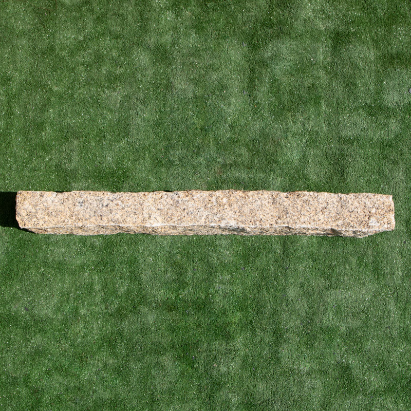 Bordure Granit Jaune Éclatée - Hauteur 15/20cm - Longueur libre - Epaisseur 8cm -