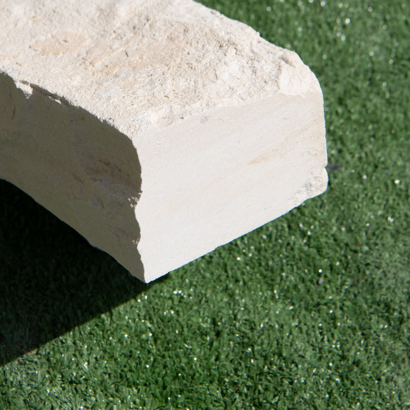 Bordure Gasconne Beige Naturelle Éclatée - Hauteur 10cm - Longueur libre - Epaisseur 5cm -