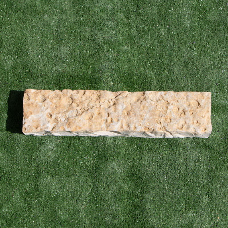 Bordure Gasconne Beige Naturelle Éclatée - Hauteur 10cm - Longueur libre - Epaisseur 5cm -