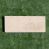 Bordure Travertin Beige Vieillie - Hauteur 20cm - Longueur 50cm - Epaisseur 7cm -