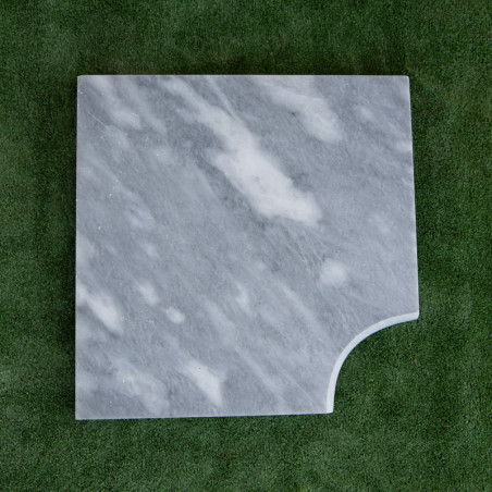 Margelle Bluestone - Angle Rentrant 45/45cm - 3cm - Bord arrondi - Vieillie -