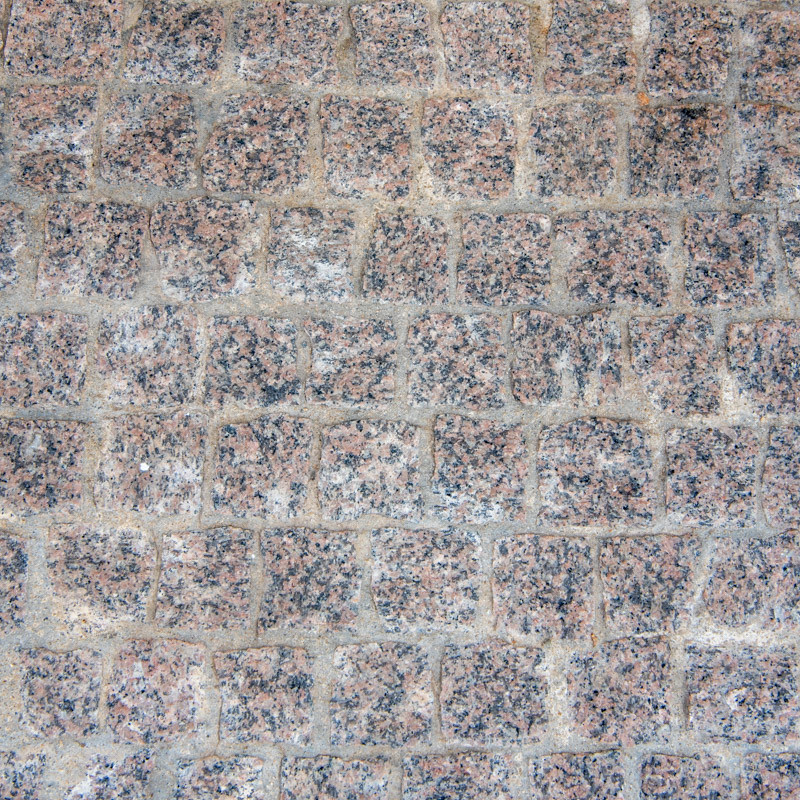 Pavé Granit Rose - 10/8cm - Epaisseur 3/5cm - Eclaté -