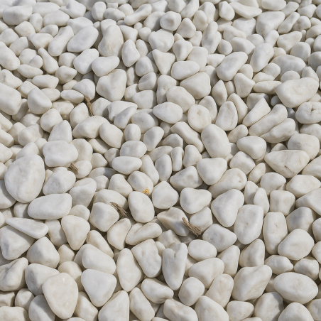 Echantillon - Galet - Blanc - 8/12mm - Echantillon - Galet - Blanc - 8/12mm -