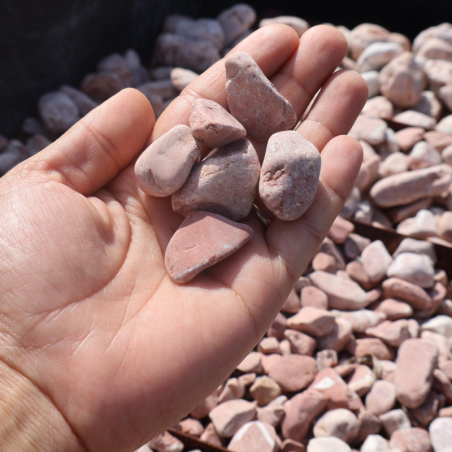Echantillon - Galet - Vert Caméléon - 8/12mm -