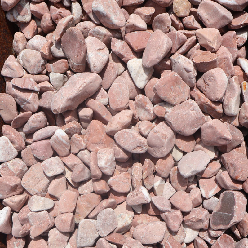 Galet de Marbre Rose Valencia - Bigbag 1T -