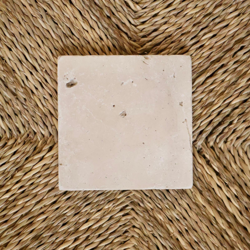 Echantillon - Travertin - 10 x 10 cm -