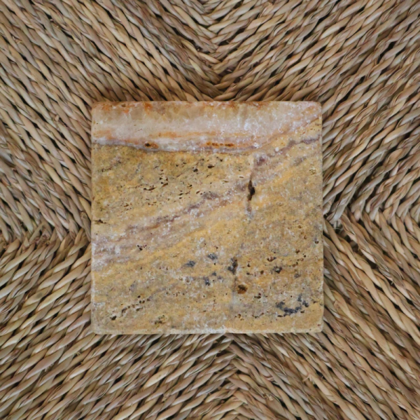 Echantillon - Travertin - 10 x 10 cm -
