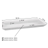Vasque Travertin Silver - 120 x 45 cm - Bord biseauté - Hauteur 10cm - Lisse -