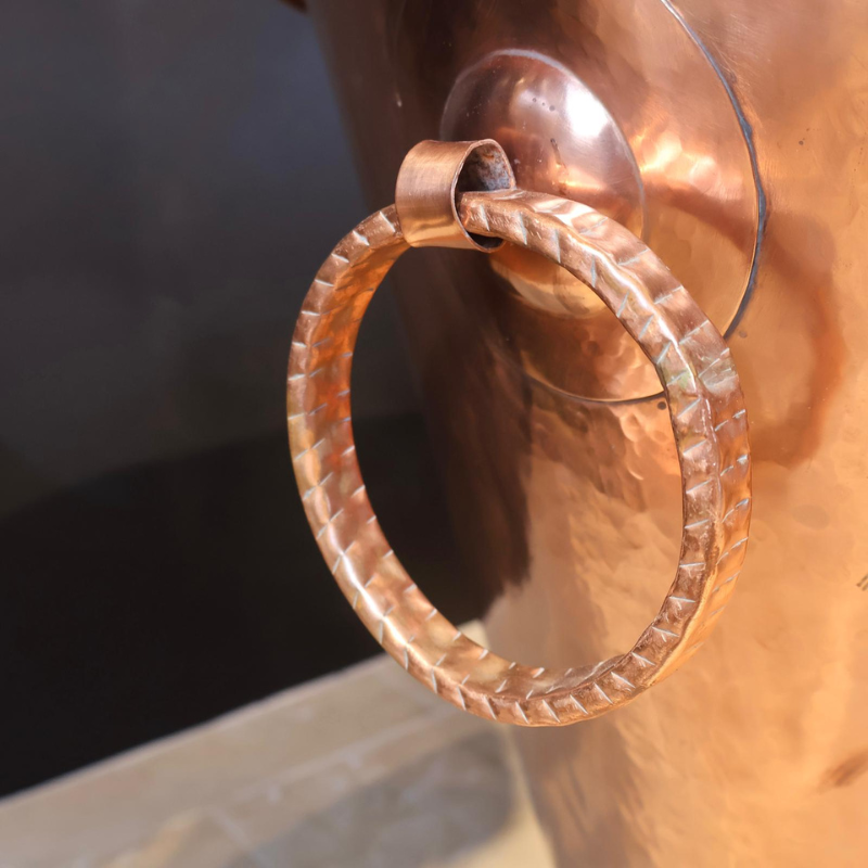 Baignoire en cuivre - II - 180x85cm - Hauteur 80/65 cm -