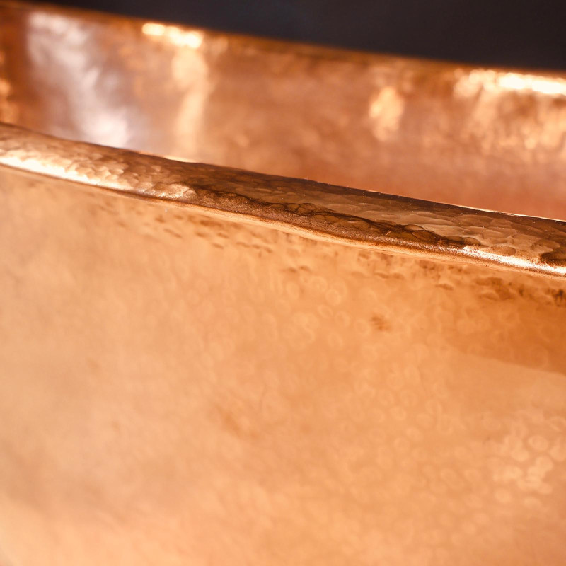 Baignoire en cuivre I - 180x80cm - Hauteur 75cm -