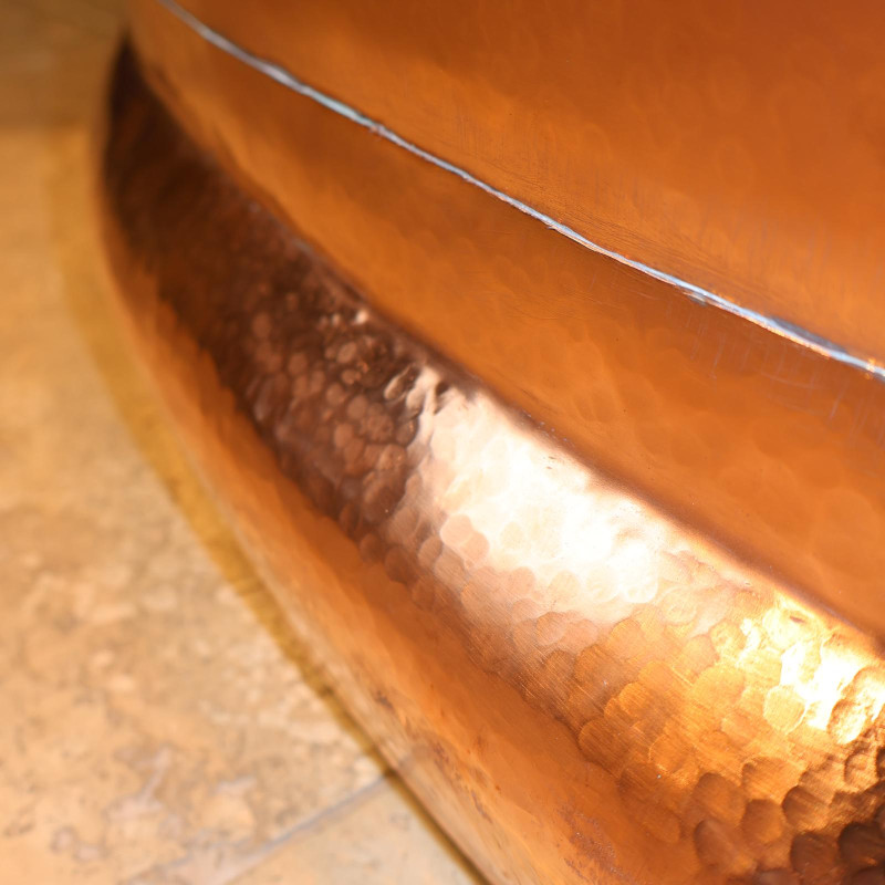 Baignoire en cuivre I - 180x80cm - Hauteur 75cm -