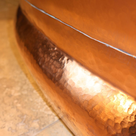 Baignoire en cuivre I - 180x80cm - Hauteur 75cm -