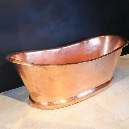 Baignoire en cuivre I - 180x80cm - Hauteur 75cm -