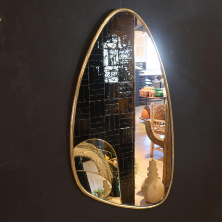 Miroir Artisanal - Alba - S - ≈ L 45,5 x H 23 cm -