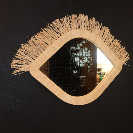 Miroir Artisanal - Bichette - L - ≈ L 59 x H 40,5 cm -
