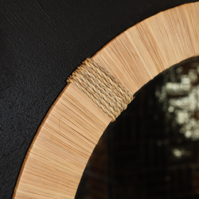 Miroir Artisanal - Mia Rond - L - ø 51cm -