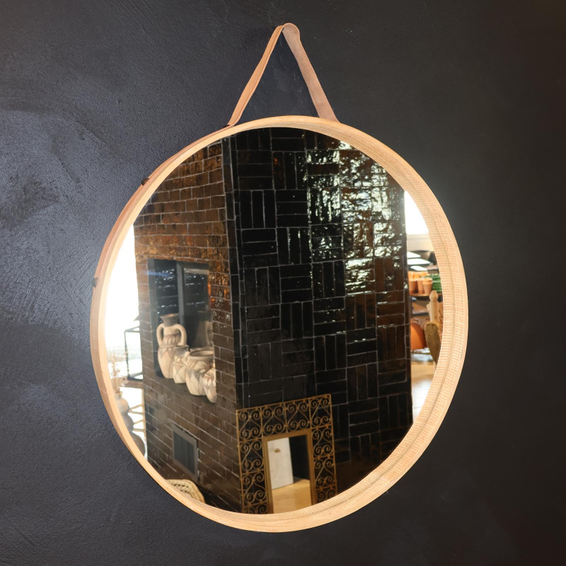 Miroir Artisanal - Jade - M - ø 61cm -