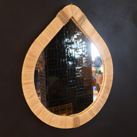 Miroir Artisanal - Mia Amande - L ≈ L 58 x H 50 cm -