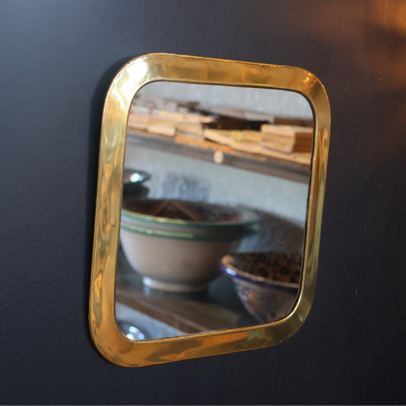 Miroir Artisanal - Ranel - S - ≈ L 23 x H 23 cm -