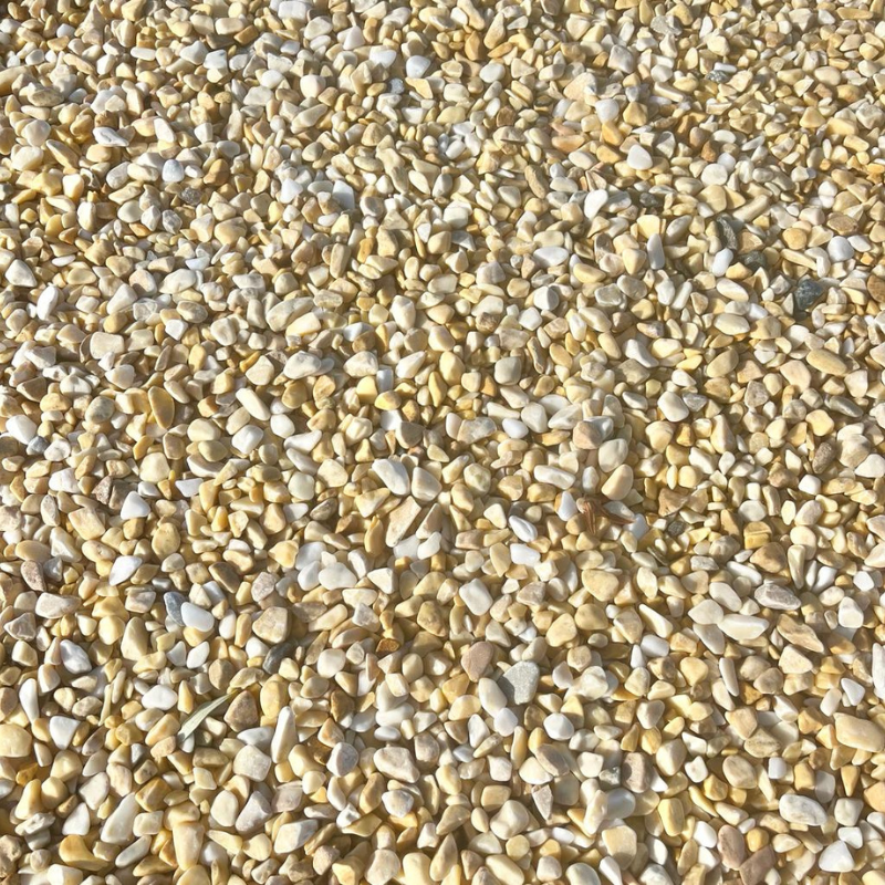 Galet de Marbre Jaune Lemon - 8/12mm - 20 kg -