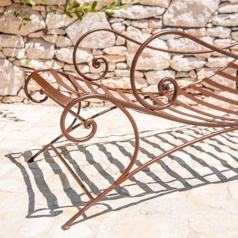 Transat - Fer Forgé - Vague avec Accoudoirs -