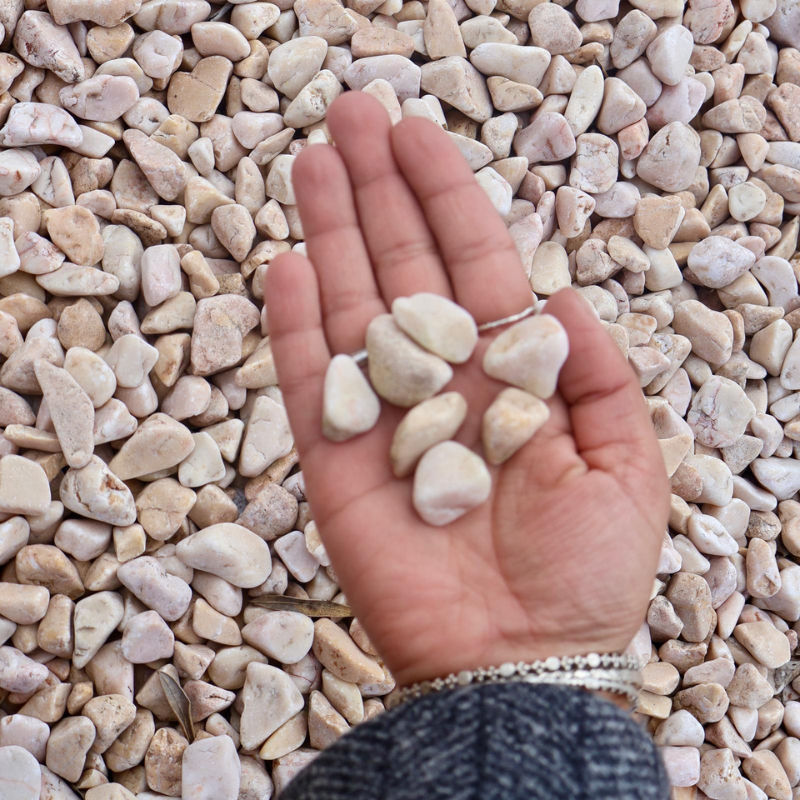 Galet de Marbre Rose Valencia - 12/24mm - 20 kg -