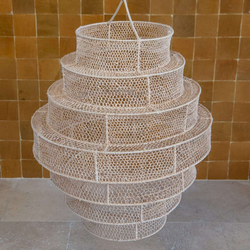 Suspension - Raphia - Louisa - ⌀ 60cm - Hauteur 75cm -