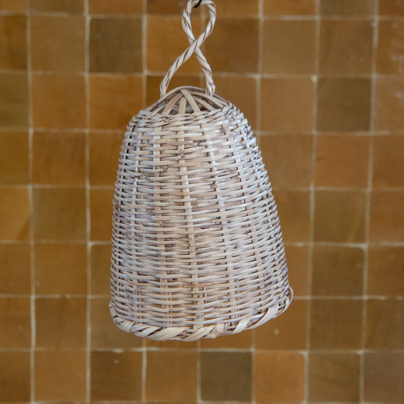 Suspension Dé en roseau - Plusieurs tailles disponibles -