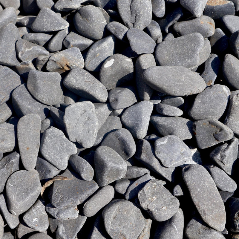 Galet de Marbre Noir Réglisse - 12/24mm - 20 kg -