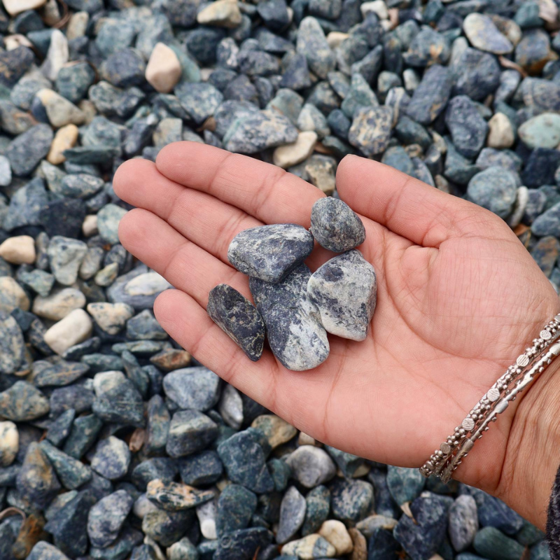 Echantillon - Galet - Vert Caméléon - 12/24mm -