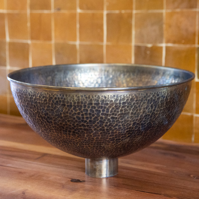 Vasque Laiton - ⌀ 30cm / ⌀ 35cm / ⌀ 40cm - Hauteur 15cm - Vieillie -