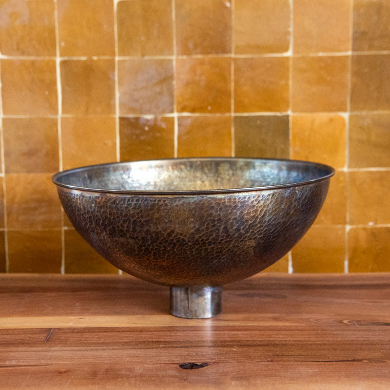 Vasque Laiton - ⌀ 30cm / ⌀ 35cm / ⌀ 40cm - Hauteur 15cm - Vieillie -