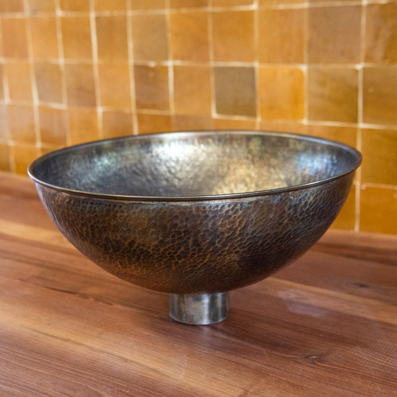 Vasque Laiton - ⌀ 30cm / ⌀ 35cm / ⌀ 40cm - Hauteur 15cm - Vieillie -