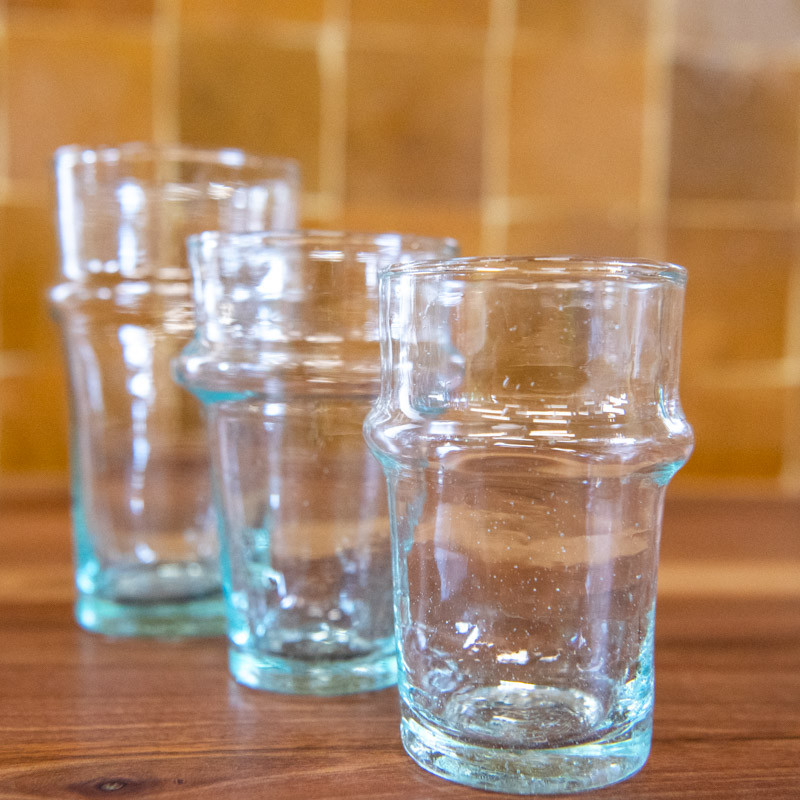 Verre Beldi - Blanc - Taille au choix S / M / L -