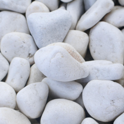 Galet de Marbre Blanc - 24/40mm - 20 kg -