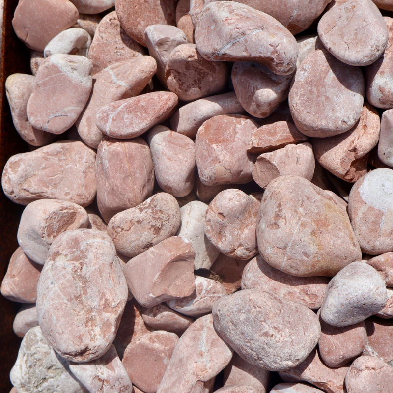 Echantillon - Galet - Rouge Alicante - 24/40mm -