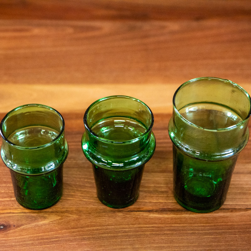 Verre Beldi - Vert - Taille au choix S / M / L -