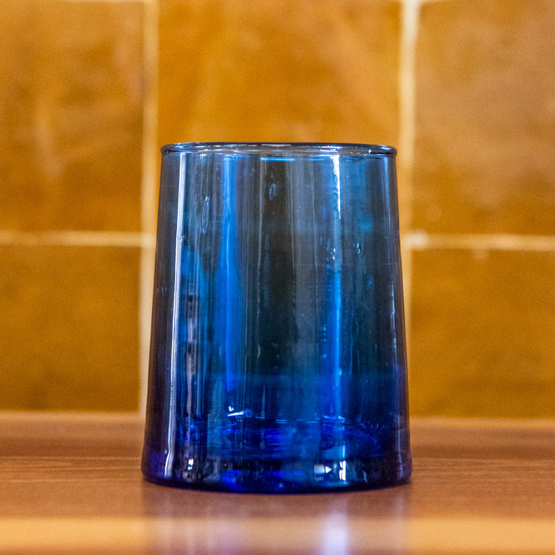 Verre Beldi Evasé - Bleu - Taille au choix S / M / L -