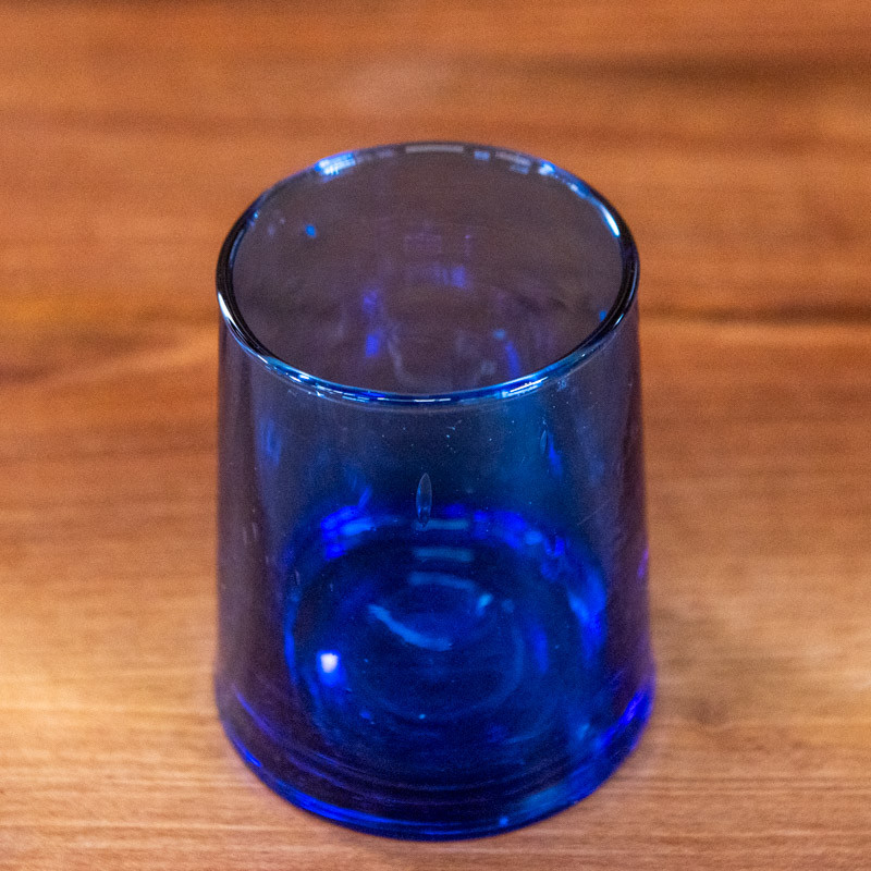 Verre Beldi Evasé - Bleu - Taille au choix S / M / L -