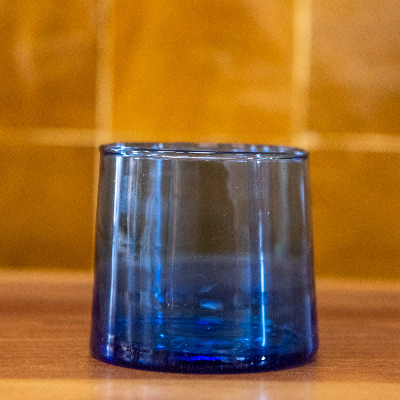 Verre Beldi Evasé - Bleu - Taille au choix S / M / L -