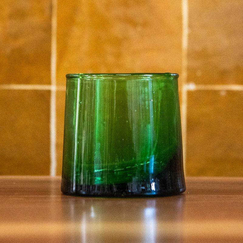Verre Beldi Evasé - Vert - Taille au choix S / M / L -