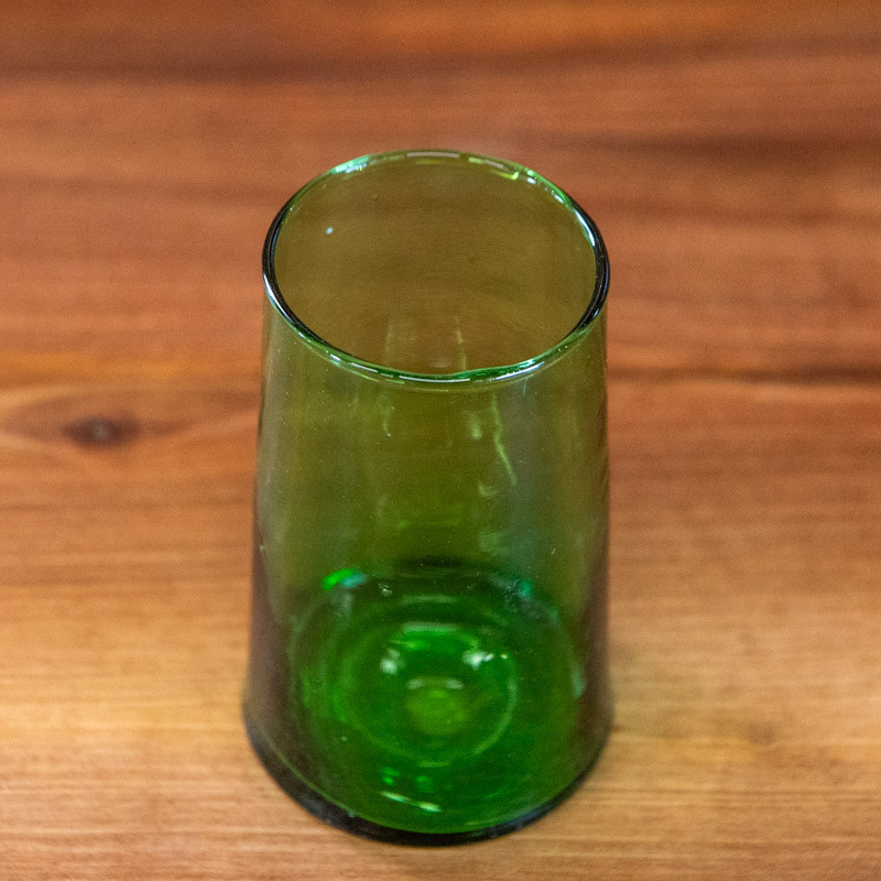 Verre Beldi Evasé - Vert - Taille au choix S / M / L -